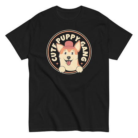 [ID: 438-G453] Cute Puppy Gang - Corgi Unisex Classic Tee