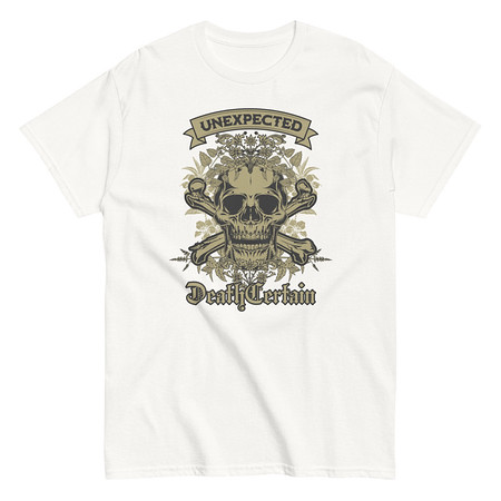 [ID: 438-G477] Death Certain and Unexpected Unisex Classic Tee