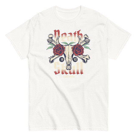 [ID: 438-G482] Death Skull - Flower Unisex Classic Tee