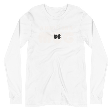[ID: 356-G17] A Hug in a Mug - Funny Cartoon Unisex Long Sleeve Tee