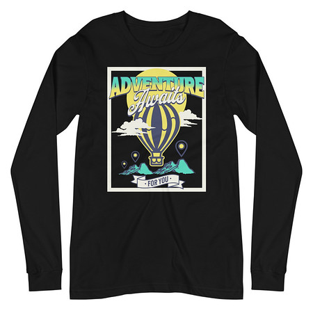 [ID: 356-G28] Adventure Awaits Unisex Long Sleeve Tee