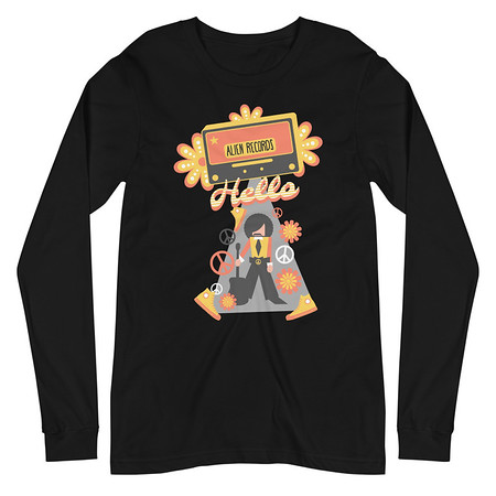 [ID: 356-G39] Alien Records  Unisex Long Sleeve Tee