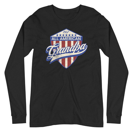 [ID: 356-G41] all american grandpa Unisex Long Sleeve Tee