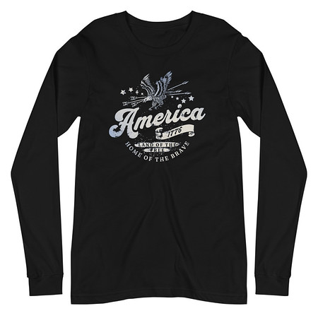 [ID: 356-G61] America 1776 Unisex Long Sleeve Tee