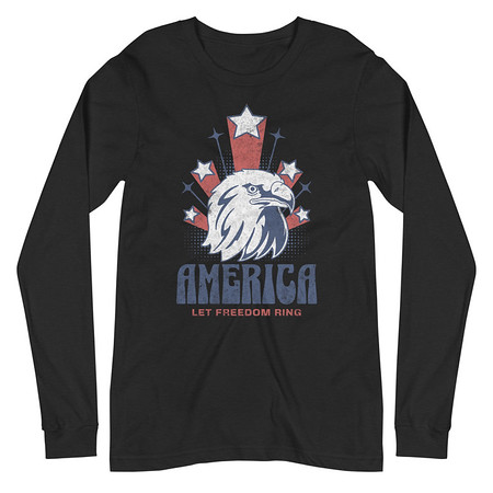 [ID: 356-G63] America Unisex Long Sleeve Tee