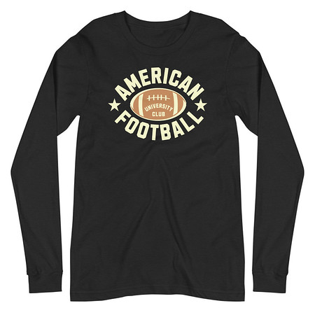 [ID: 356-G69] American Football - Athletic Sports Unisex Long Sleeve Tee