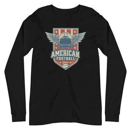 [ID: 356-G70] American Football League - Sports Helmet Unisex Long Sleeve Tee
