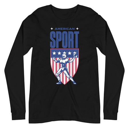 [ID: 356-G71] American Football Sport Unisex Long Sleeve Tee