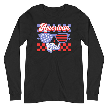 [ID: 356-G72] American girl Unisex Long Sleeve Tee