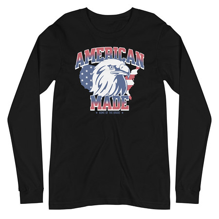 [ID: 356-G76] American Made Unisex Long Sleeve Tee