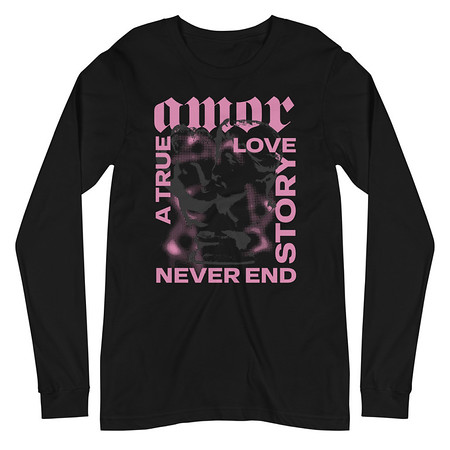 [ID: 356-G77] Amor Unisex Long Sleeve Tee