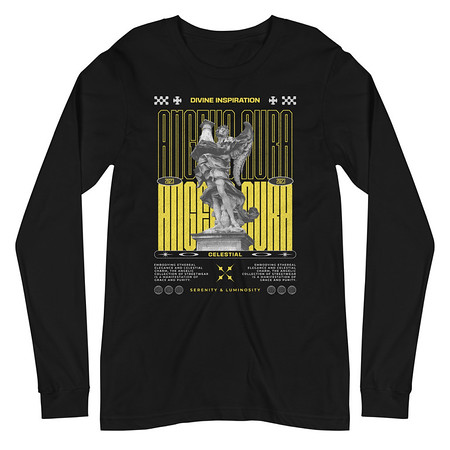 [ID: 356-G82] Angelic Aura Streetwear Unisex Long Sleeve Tee