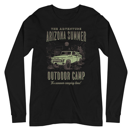 [ID: 356-G100] Arizona Outdoor Camp - Classic Truck Unisex Long Sleeve Tee