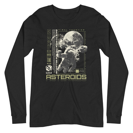 [ID: 356-G106] Asteroids Unisex Long Sleeve Tee