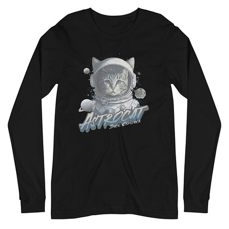 [ID: 356-G109] Astrocat Unisex Long Sleeve Tee