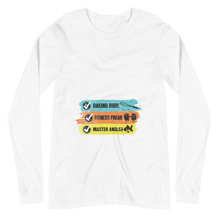[ID: 356-G120] Awesome Dad Checklist Unisex Long Sleeve Tee