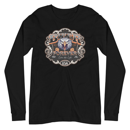 [ID: 356-G208] biker forever Unisex Long Sleeve Tee