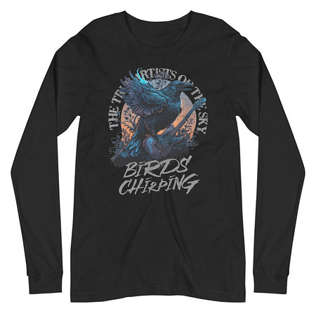 [ID: 356-G210] Birds Chirping Unisex Long Sleeve Tee
