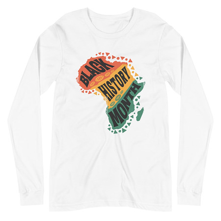 [ID: 356-G222] Black History Month - Tribal History Unisex Long Sleeve Tee