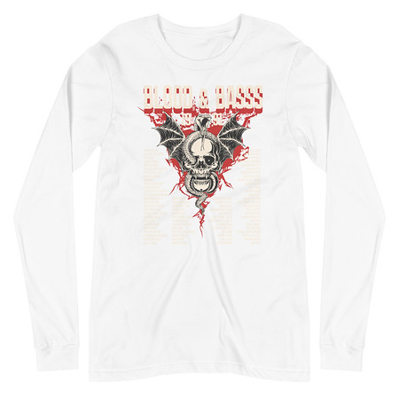 [ID: 356-G236] Blood & Basss - Snake and Skull Unisex Long Sleeve Tee