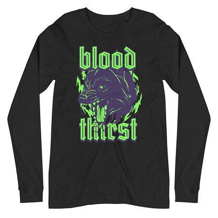 [ID: 356-G238] Blood Thirst - Neon Dog Unisex Long Sleeve Tee