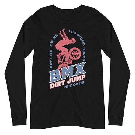 [ID: 356-G244] BMX Dirt Jump - Extreme Sports Unisex Long Sleeve Tee