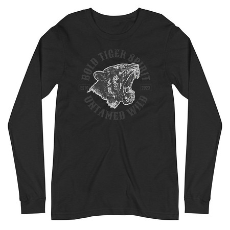 [ID: 356-G249] Bold Tiger Spirit Unisex Long Sleeve Tee