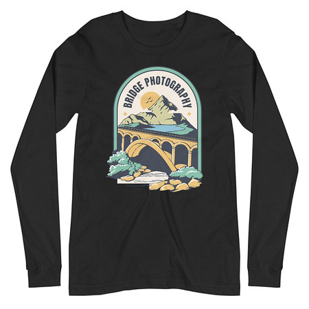 [ID: 356-G285] Bridge Photography - Scenic Unisex Long Sleeve Tee