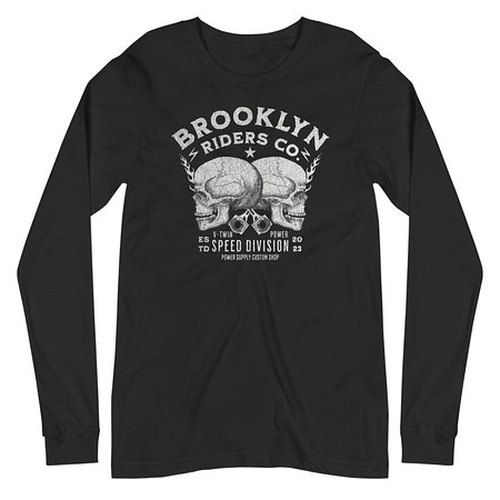[ID: 356-G291] BROOKLYN NEWYOR RIDERS CO Unisex Long Sleeve Tee