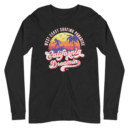 [ID: 356-G316] California Dreamin - Beach & Surf Unisex Long Sleeve Tee