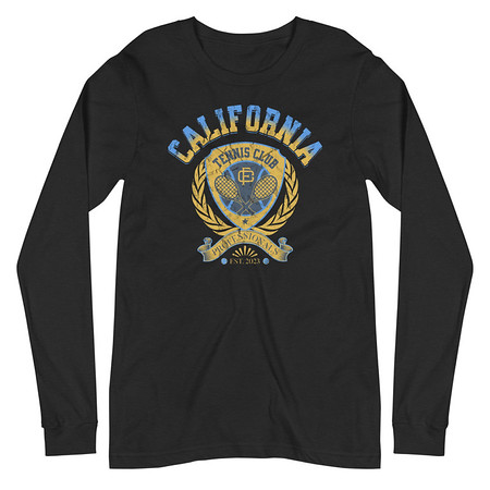 [ID: 356-G319] CALIFORNIA TENNIS PROFESSIONALS Unisex Long Sleeve Tee
