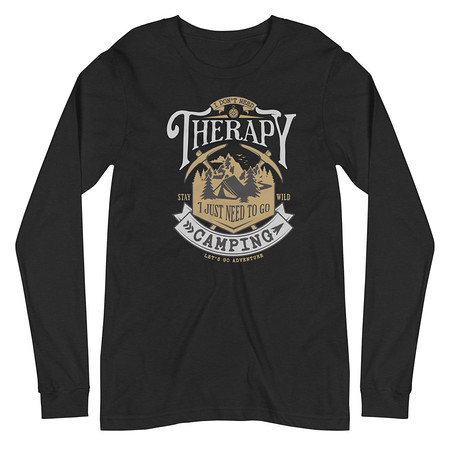 [ID: 356-G325] Camping Emblem Unisex Long Sleeve Tee