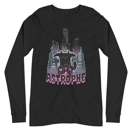 [ID: 356-G340] cat-astrophe Unisex Long Sleeve Tee