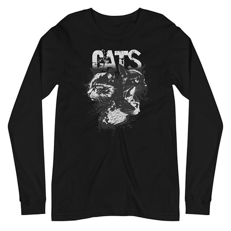 [ID: 356-G349] Cats Unisex Long Sleeve Tee