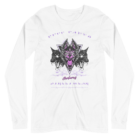 [ID: 356-G354] Cerberus Hell Hound Streetwear - Dark Aesthetic Unisex Long Sleeve Tee