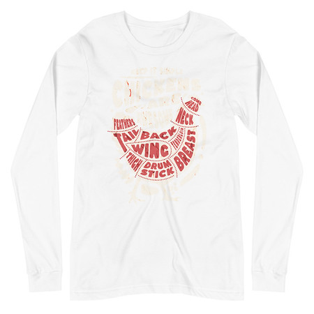 [ID: 356-G365] Chickens Are Awesome - Butcher Cuts Unisex Long Sleeve Tee
