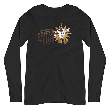 [ID: 356-G396] Coffee Club Unisex Long Sleeve Tee