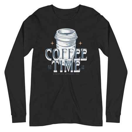 [ID: 356-G404] Coffee Time Unisex Long Sleeve Tee