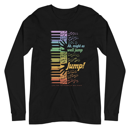 [ID: 356-G410] Colorful Retro Keyboard Unisex Long Sleeve Tee
