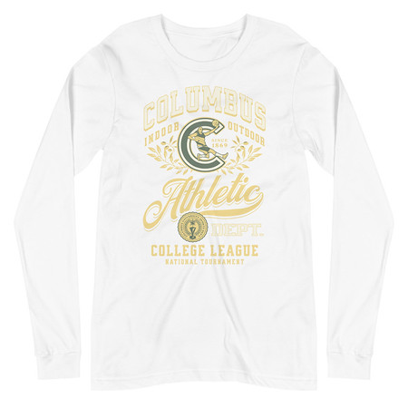[ID: 356-G412] Columbus Athletic Unisex Long Sleeve Tee