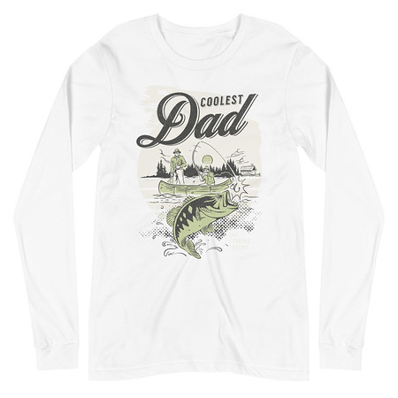 [ID: 356-G419] Coolest Dad Unisex Long Sleeve Tee