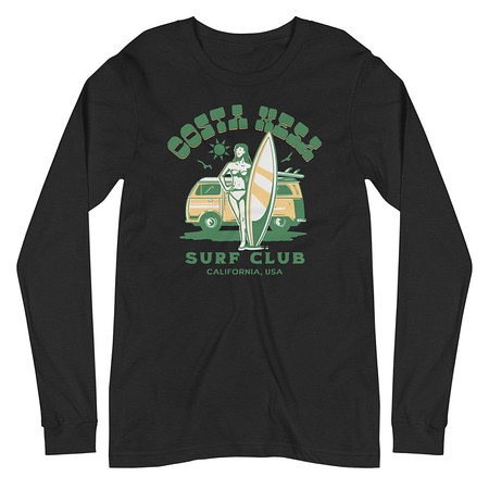 [ID: 356-G425] Costa Mesa Surf Club - Campervan Unisex Long Sleeve Tee
