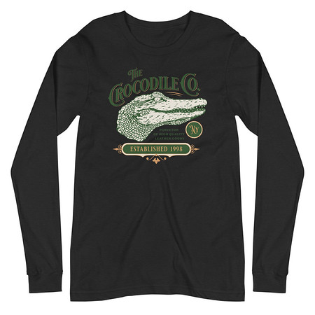 [ID: 356-G439] Crocodile Co. - Wild Animal Unisex Long Sleeve Tee