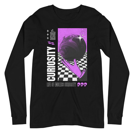 [ID: 356-G442] Curiosity Streetwear Unisex Long Sleeve Tee