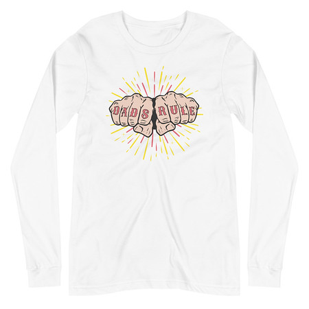 [ID: 356-G463] Dads Rule Unisex Long Sleeve Tee