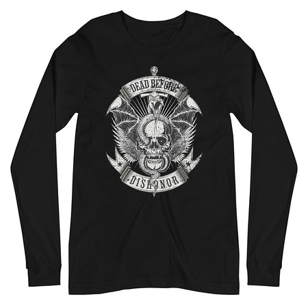 [ID: 356-G472] DEAD BEFORE DISHONOR Unisex Long Sleeve Tee