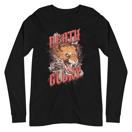 [ID: 356-G479] Death or Glory - Fierce Animal Unisex Long Sleeve Tee