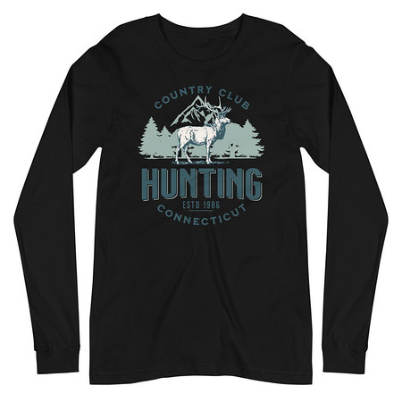 [ID: 356-G483] Deer Hunting Country Club  Unisex Long Sleeve Tee