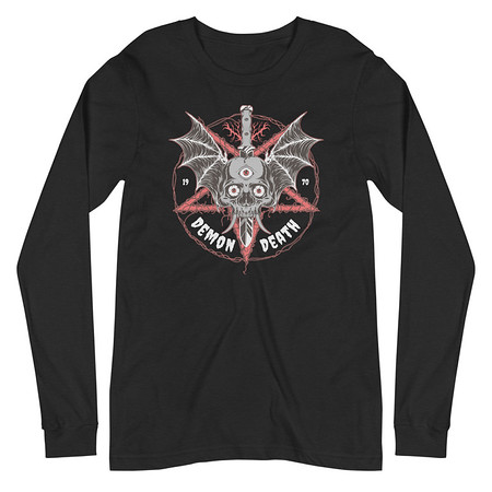 [ID: 356-G486] DEMON DEATH Unisex Long Sleeve Tee