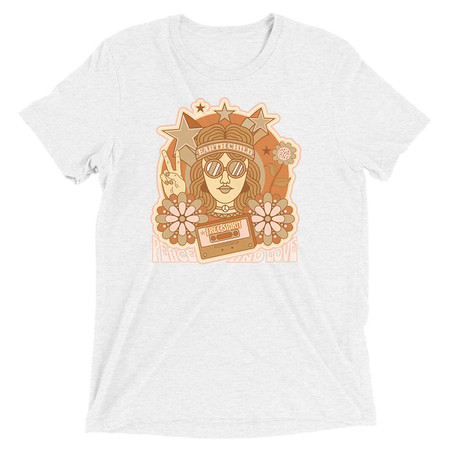 [ID: 162-G11] 60s tee design Unisex Tri-Blend T-Shirt
